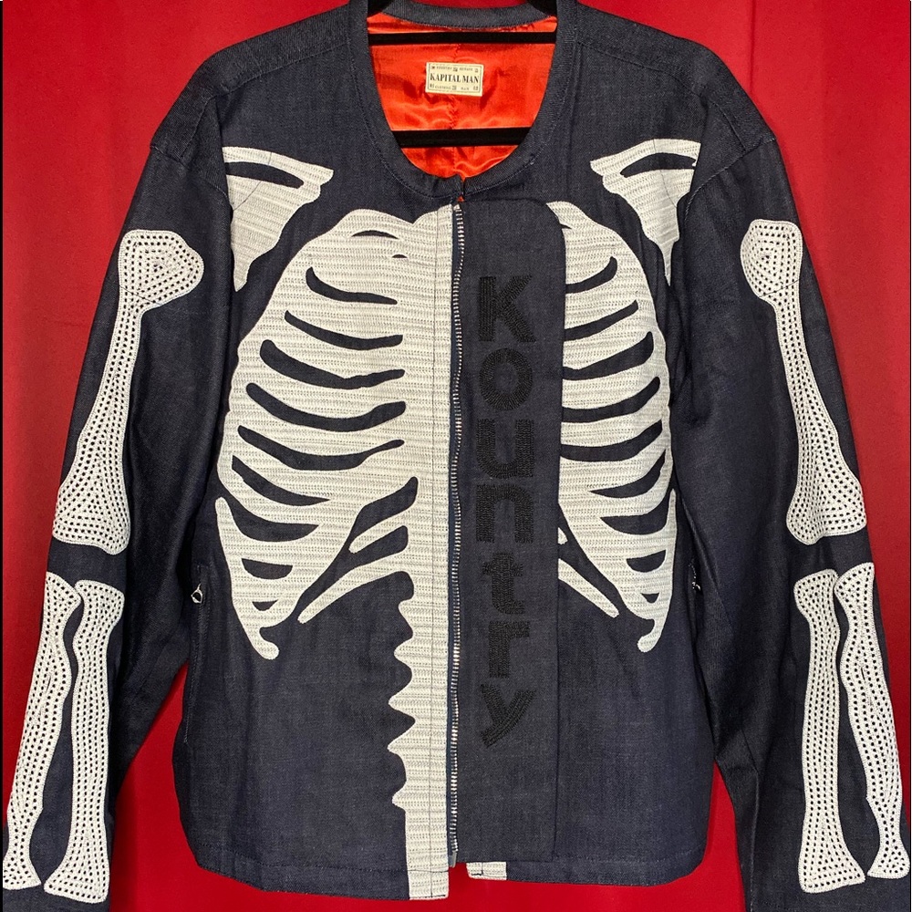 COPY - Kapital Kountry 12oz Denim Bones Crosby Jacket Indigo XL/5